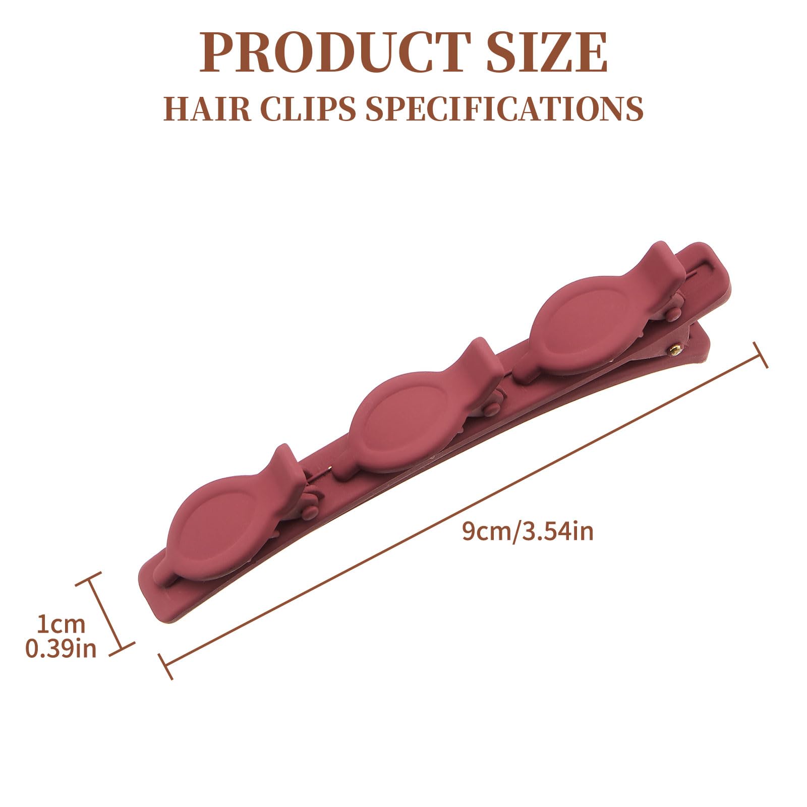 4 Pcs Braided Hair Clips, Elegant Hair Styling Clips, Double Layer Hair Clips for Women and Girls(Style6) - Image 2