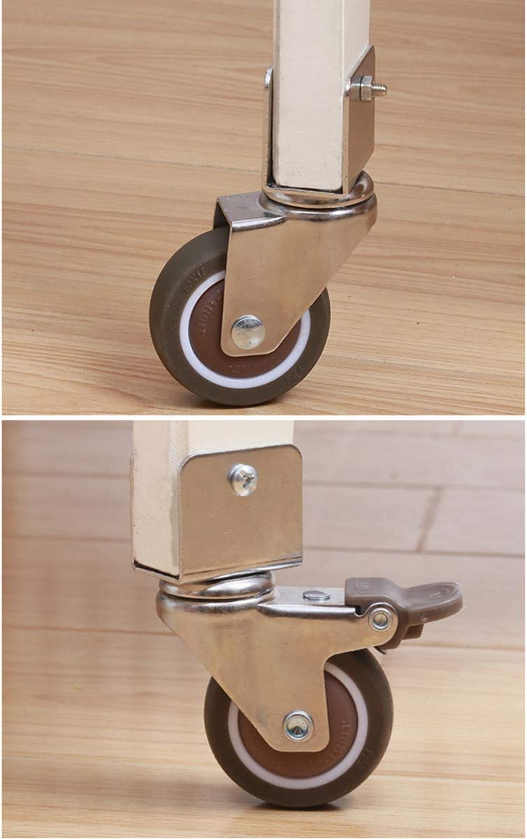 Roulettes pour meubles, Roulette robuste, roulettes pivotantes de 1, 5 po 38 mm for berceaux(2swivel+2brake,25MM U Bracket)