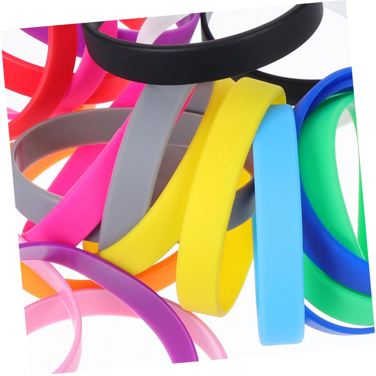48 Silikonarmbänder für Jungen und Mädchen als Party Mitgebsel
