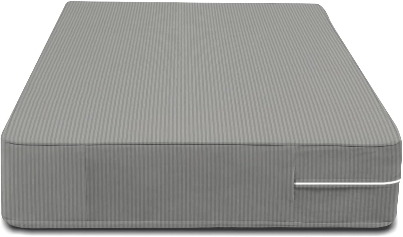 BSB HOME® Premium Cotton Mattress Cover/Protector with Zipper Chain|Provides All Around Protection with 360° Encasing |Single Size Bed - 78x60+6 inches (6 x 3 ft Mattress) - Pack of 1 - Light Grey