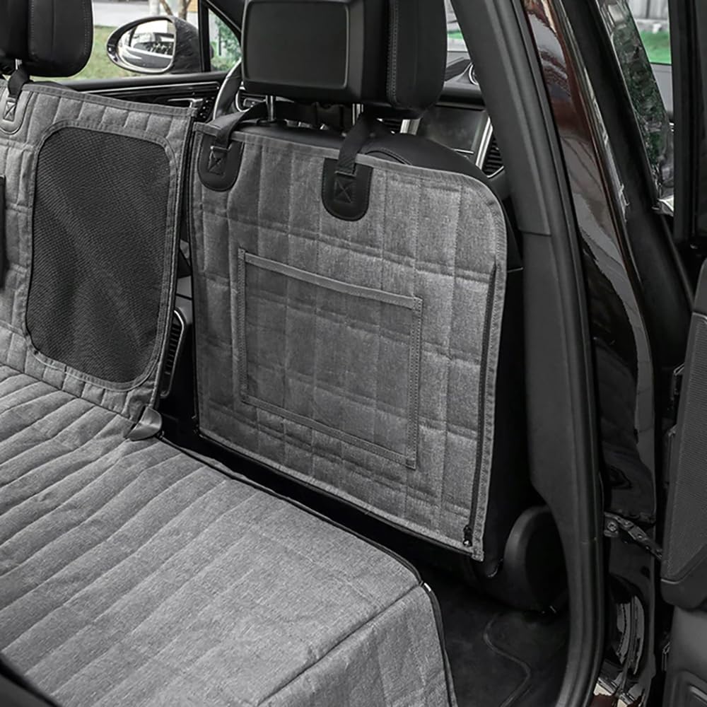 SZPXXX Hundedecke Auto Für Mercedes E-Klasse W213 - Wasserabweisende Rücksitzabdeckung Mit Seitenklappen