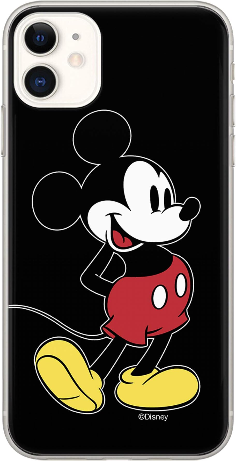 ERT GROUP Disney Mickey Mouse Phone Case Designed for iPhone 11 - Black, DPCMIC18695
