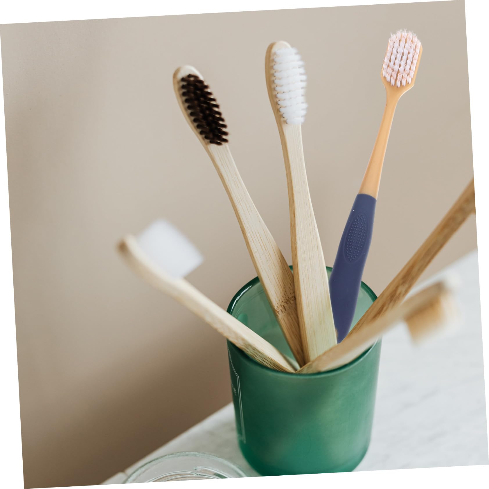 Spazzolino da Denti a Testa Larga Portatile 36 Pezzi Pp | Set Impugnatura Confortevole, Setole Morbide Tpr·pbt, per Uso Quotidiano