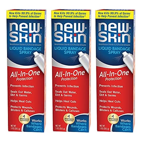 New-Skin Liquid Bandage Spray, 1 Ounce (Pack of 3)- Packaging May Vary Cover