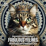 Fabulous Felines: Mandalas of Crowned Cats