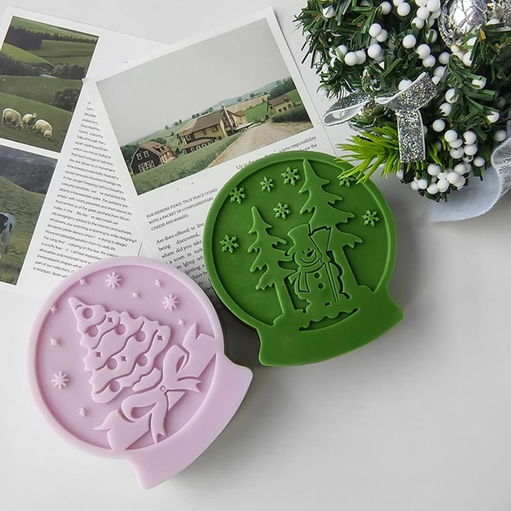 Moule en silicone en forme de Noël pour la fabrication de bougies et de savons, résistant aux hautes températures, aromathérapies Moule en silicone en forme de Noël pour la fabrication de bougies et de savons, résistant aux hautes températures, aromathérapies
