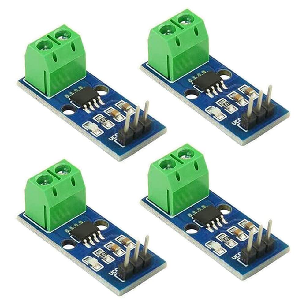 BGTXINGI 4PCS ACS712 20A AC And DC Current Sensor Module ACS712-5A Module Highly Sensitive Humidity High Efficient (20A)