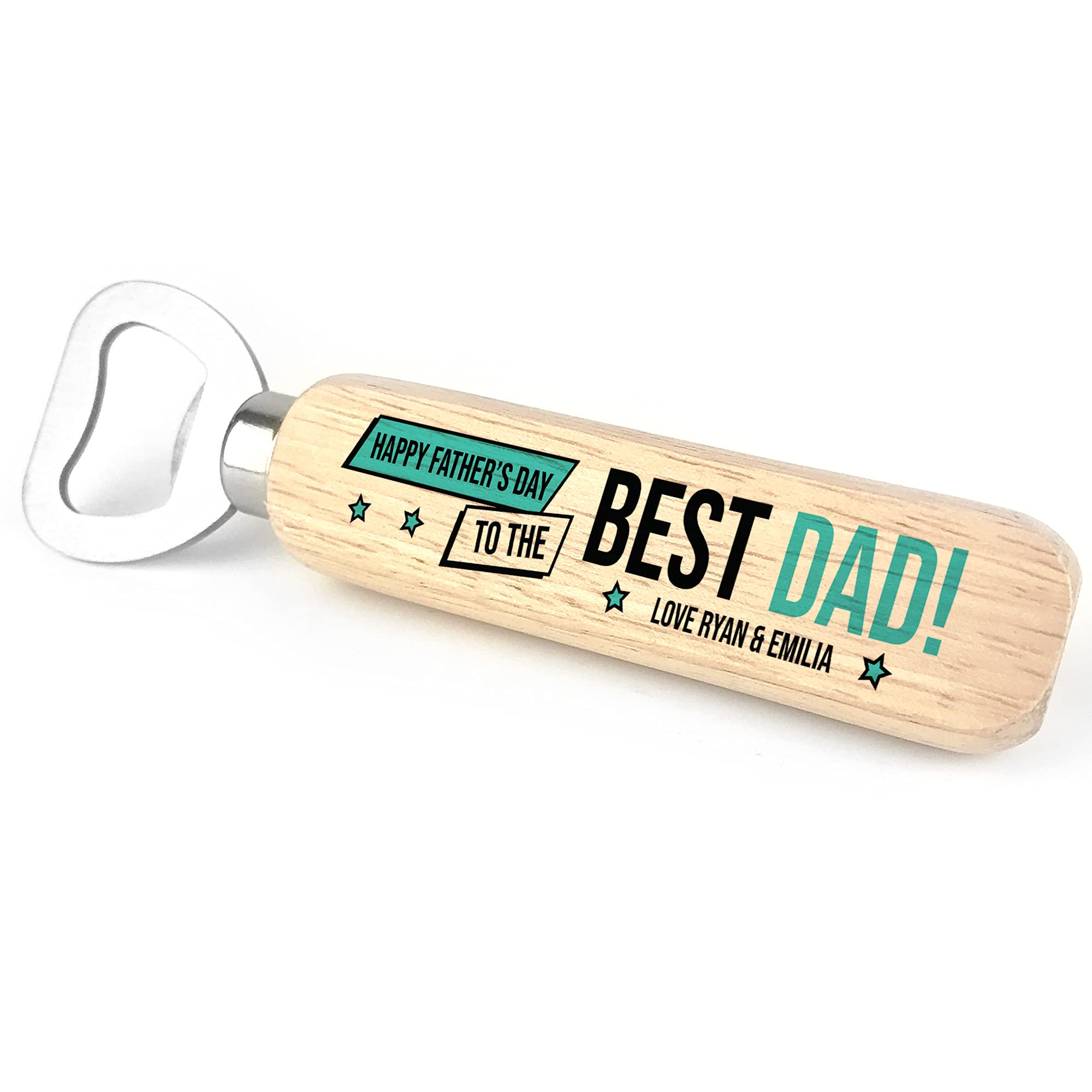 Red Ocean Personalised Fathers Day Bottle Opener Gift for Dad Daddy Novelty Gifts for Him