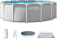 Vista 14 de Intex 26701EH Juego de piscina sobre el suelo con marco de prisma Premium: 10 pies x 30 pulgadas – Incluye bomba de filtro de cartucho de 330 GPH