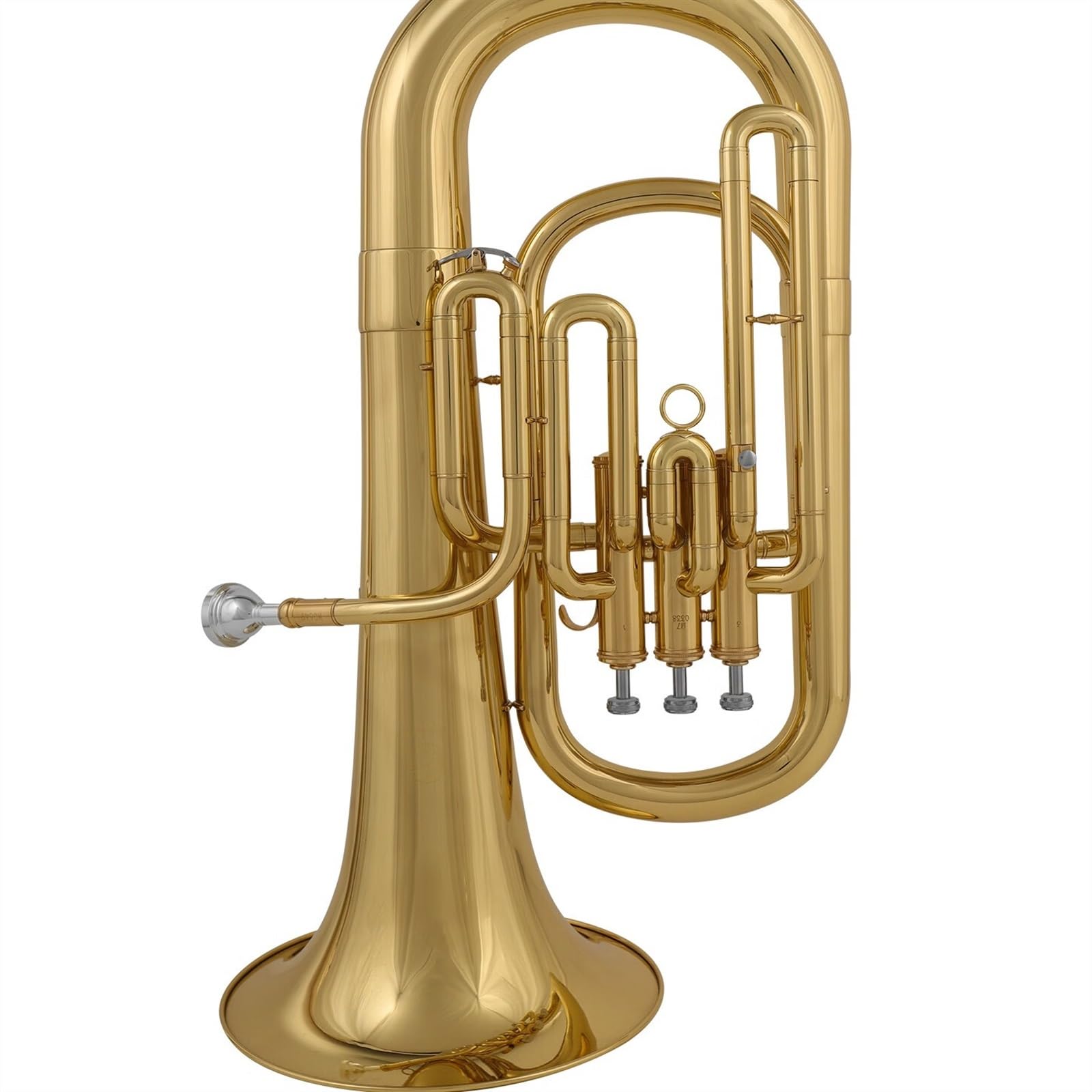 Euphonium Instrumenty Eufonium Z Pionowymi Klawiszami Dostrojonymi Do Bb