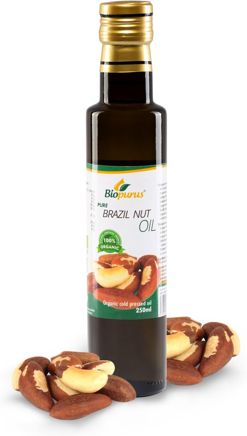 Biopurus Brazil Nut Certified Organic Cold Pressed Oil 250ml Amazon
