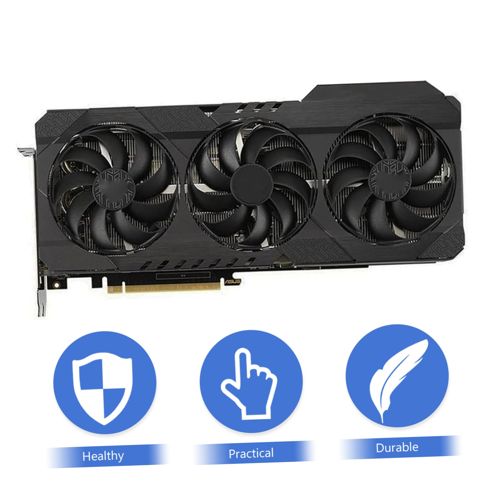 NUOBESTY 2 Juegos De Ventiladores De Refrigeración Para Tarjetas Gráficas Gpu Ordenador Radiador Enfriador Eléctrico Abs