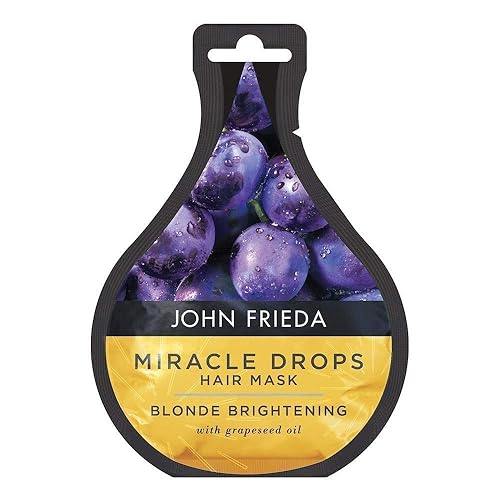 John Frieda Miracle Drops - Mascarilla iluminadora para cabello rubio, 0.8 fl oz
