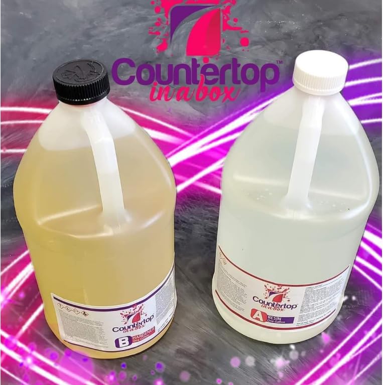 PA Epoxy Depot Countertop Epoxy Kit, 2 Gallon, 1:1 Ratio, Base and Color Coat System, Made in USA, 20-40 Mils Thick