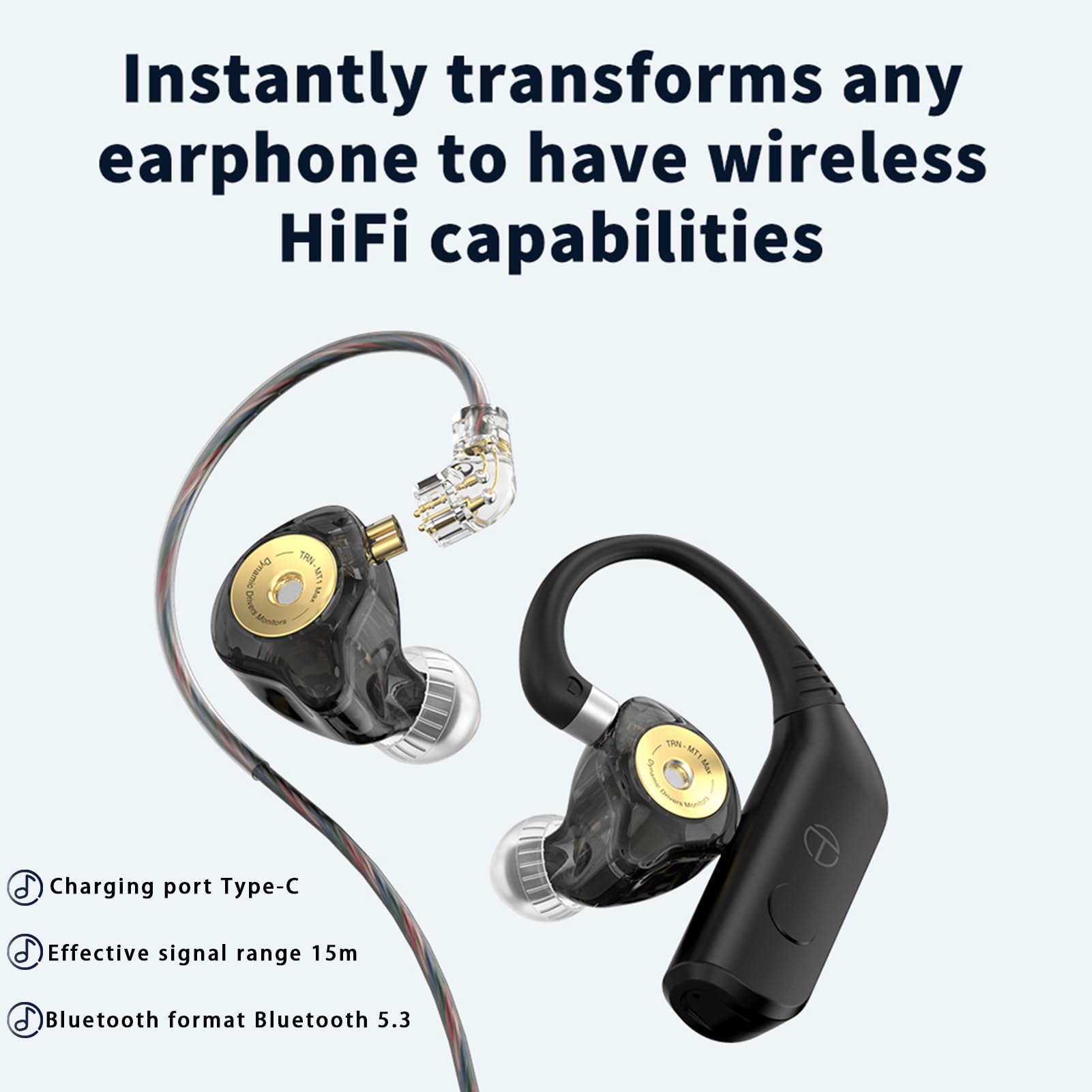 ShureSE215 Bluetooth化（TRN BT20pro） Amazon.com: Fanmusic TRN BT20 Pro True Wireless Bluetooth