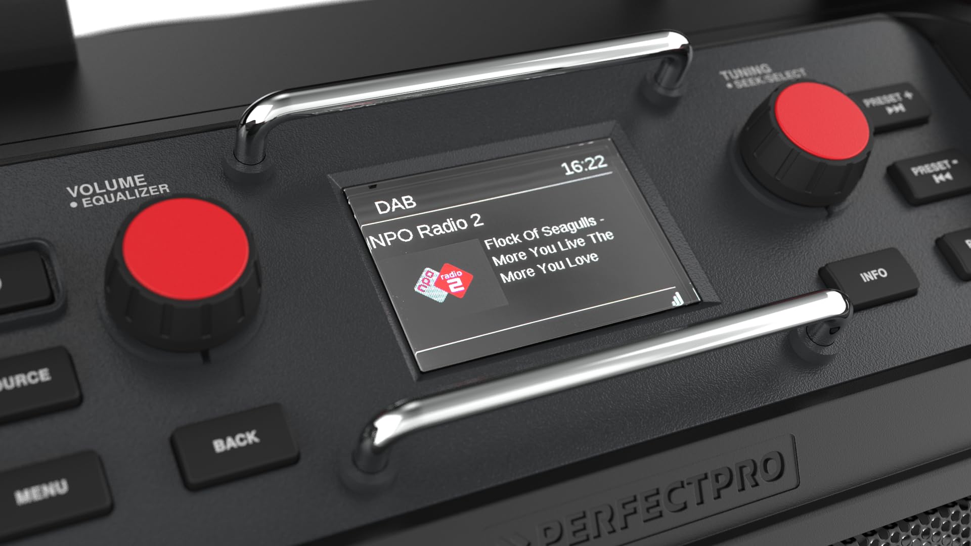 PerfectPro Rockpro Radio da cantiere DAB+ FM Bluetooth IP65 RP2