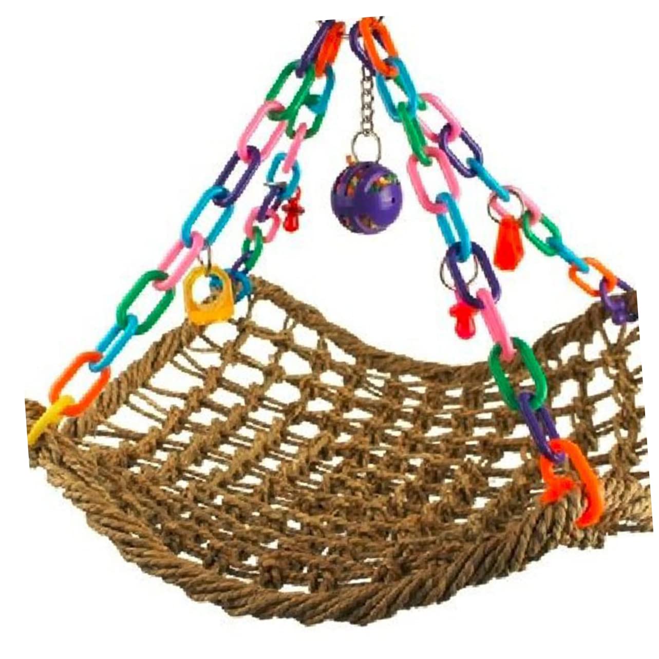 DOITOOL 3pezzi Giochi Per Pappagalli Altalena e Amaca Per Uccelli Trespolo Da Arrampicata Per Pappagalli Di Piccole Giocattolo Da Rosicchiare Per Uccelli Domestici