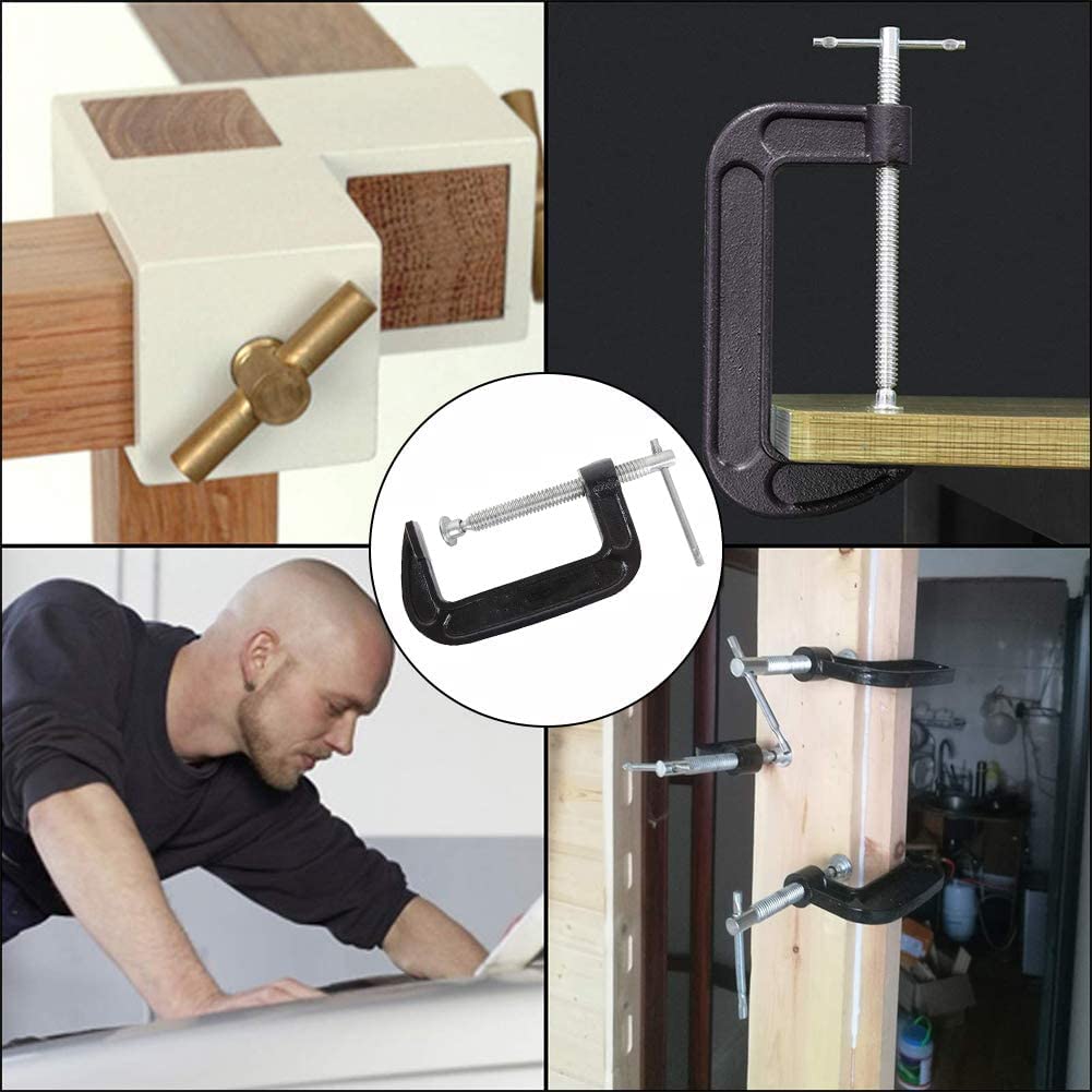 TTYSHIP® 4 Pezzi Morsetto A C, Morsetti A C 30mm/65mm, Morsetto A C In Acciaio Inox 304, Morsetti A C Resistenti Per Lavorazione Legno DIY Saldatura Mobili