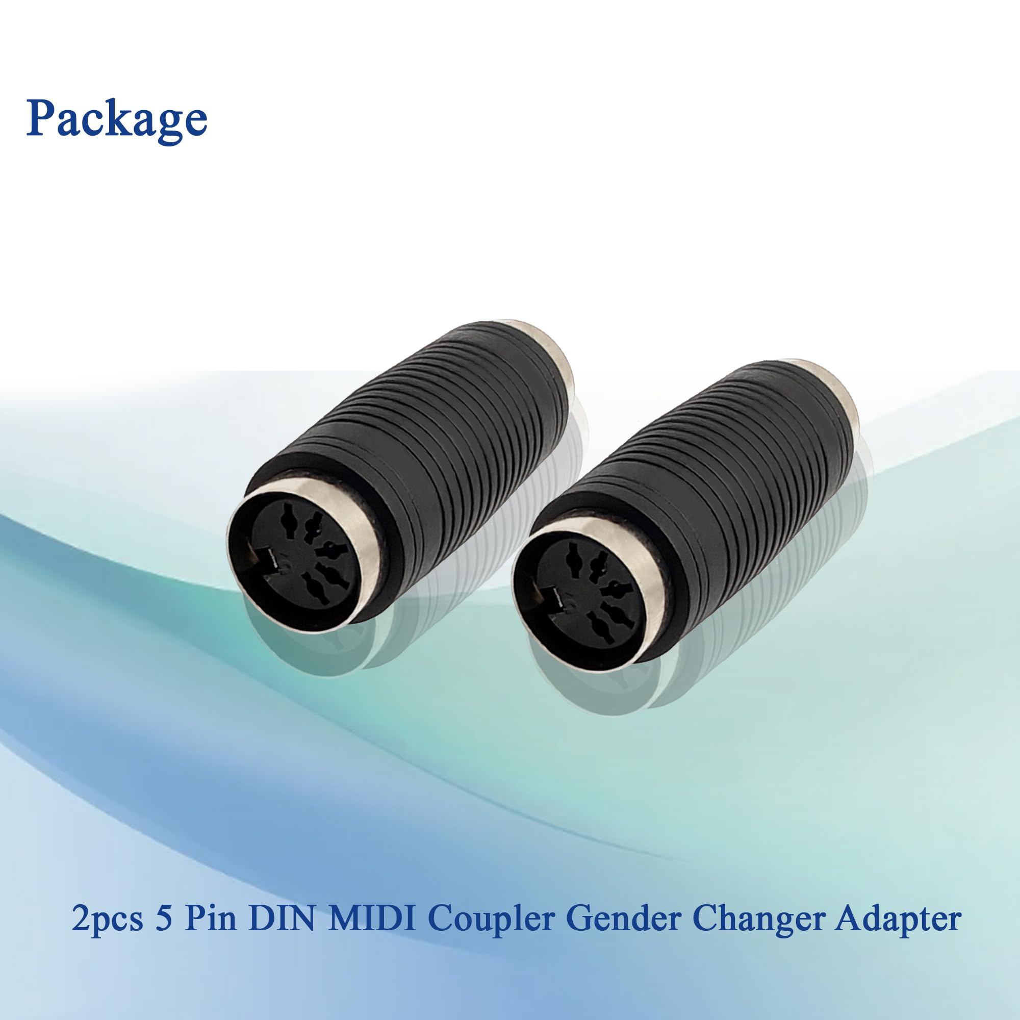 5-poliger DIN-MIDI-Buchse auf Buchse, Adapter, MIDI-Gender Changer für Live-Auftritte, Studio-Setups 2 Stück