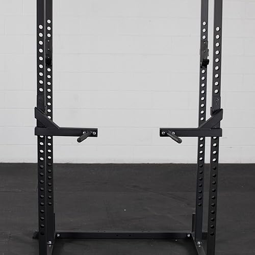 Miniatura 4 de Titan Fitness Barras de inmersión serie T-2, accesorio de inmersión montado en estante estilo J-Hook, capacidad de 880 libras, se adapta a acero