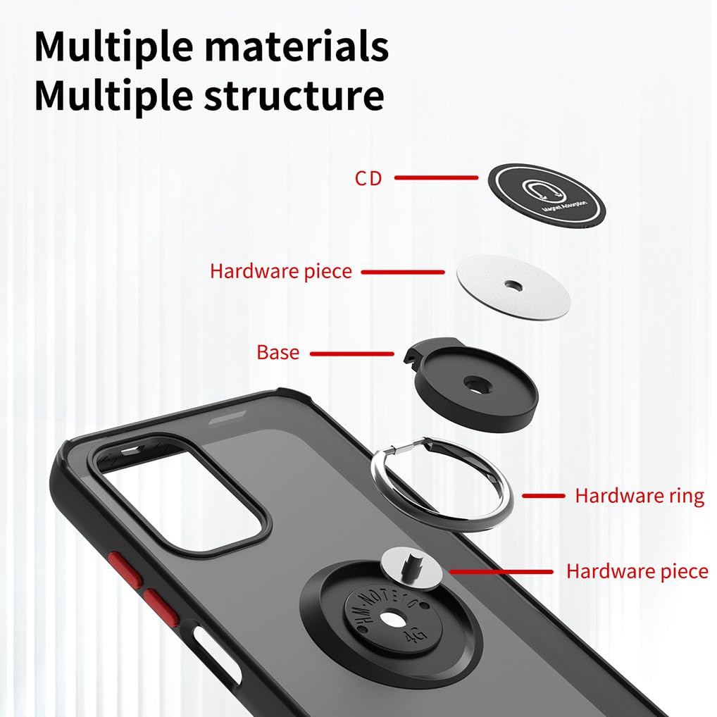 SEAHAI Case For Xiaomi Redmi Note 10 4G/Redmi Note 10S/POCO M5s, Ultra Thin Premium Soft Silicone Phone Cover With Thickened Camera Protection Design, Shockproof TPU Bumper Fashion Case Cover - White