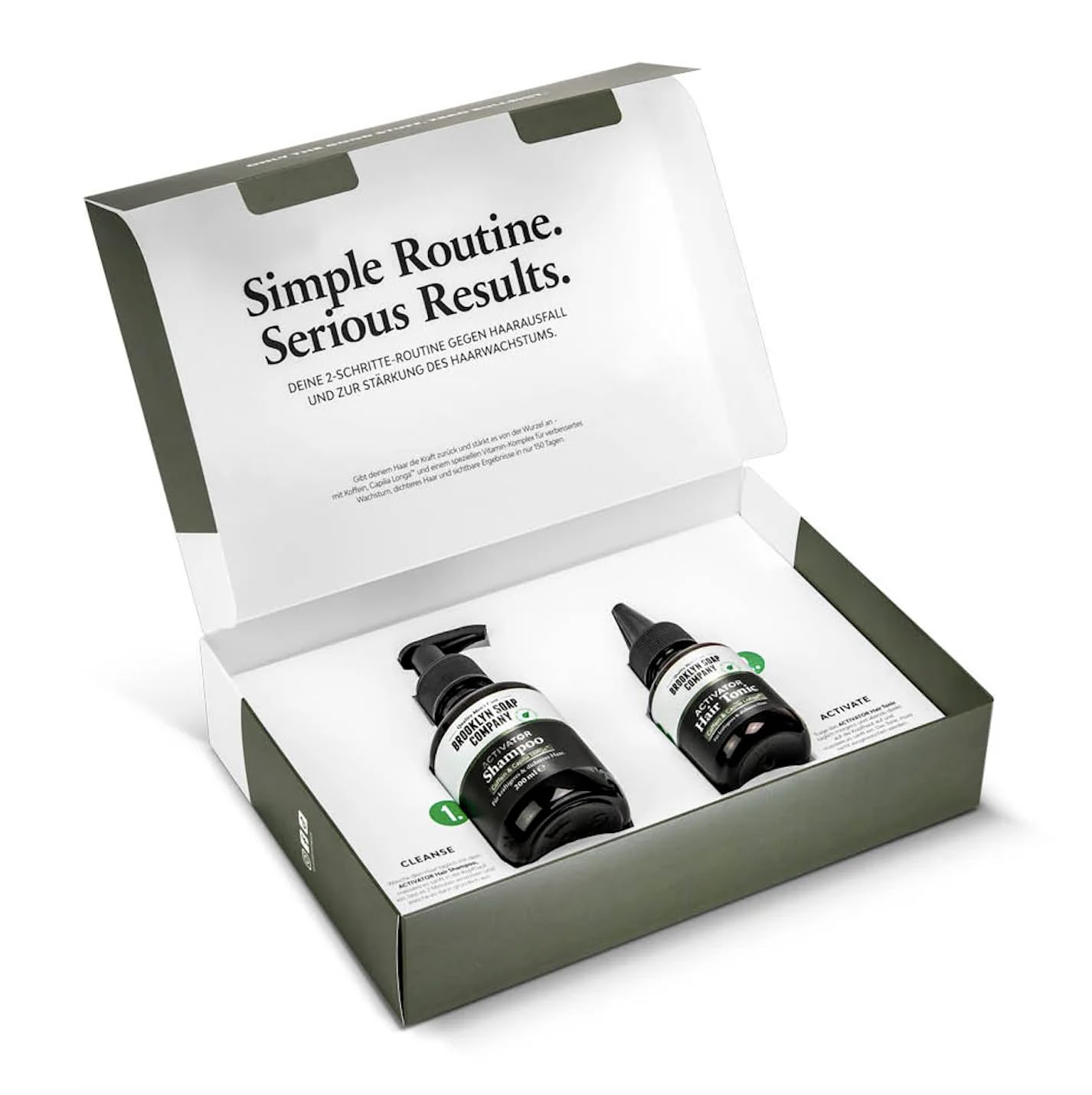 Activator Hair Bundle · BROOKLYN SOAP COMPANY - 2-Schritte-Routine | gegen Haarausfall, Mit Shampoo & Tonic für verbessertes Haarwachstum, Für sichtbar kräftigeres, dichteres Haar