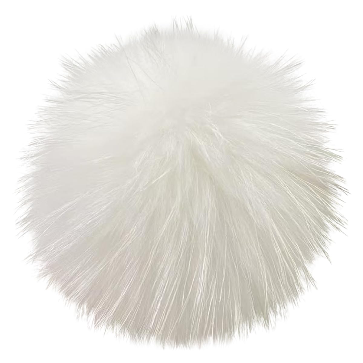 Bola de pompón suave de 15 cm lavable y extraíble para renovar gorros de lana