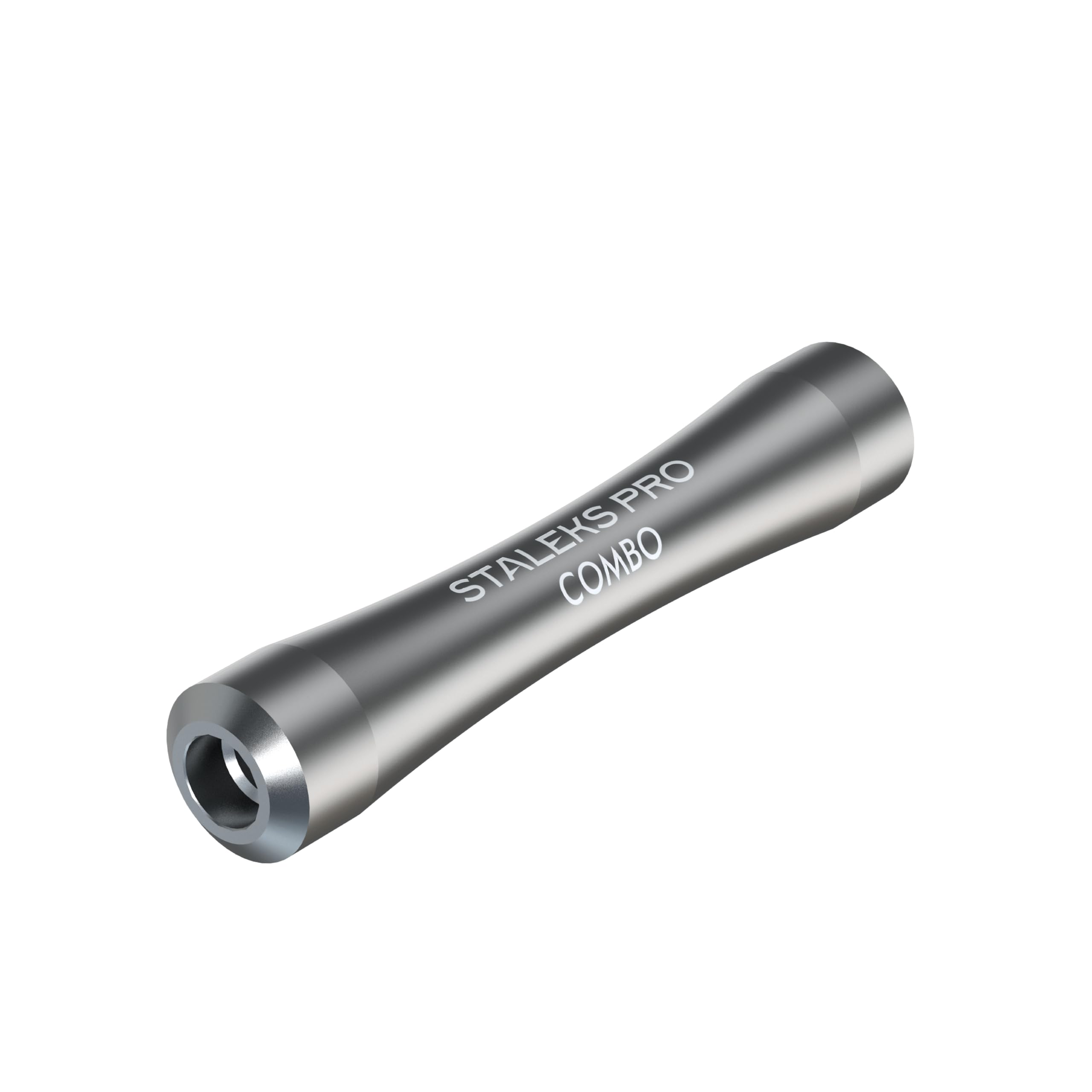 Staleks Combo UNIQ 10 Maniglia - Base Pusher Modulare in Alluminio per Parti di Lavoro Sostituibili - Design Ergonomico Leggero per Tecnici delle Unghie