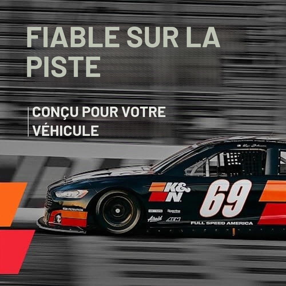 K&N Filtre à air de remplacement compatible avec Porche 911 3.4L 1998-2000 (33-2786)