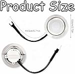 2 pcs Range Hood Light Bulbs Recessed, Cold White Round Design LED Lamp Replacement Accessories for Stove Kitchen Home Cooking