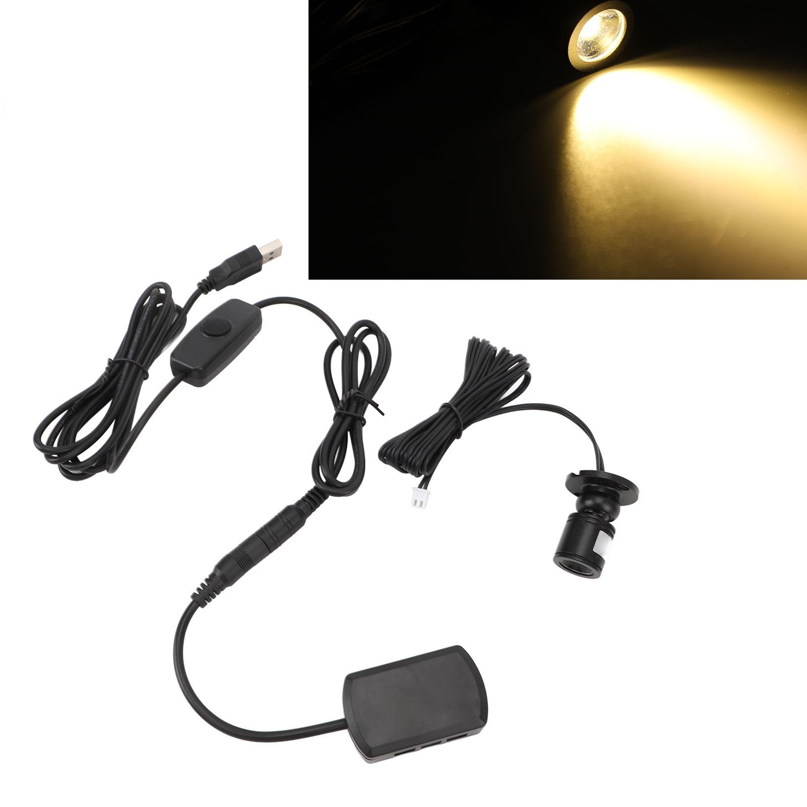 Mini Faretti a LED, 5 Pezzi Mini Faretti a LED Vetrina per Gioielli Display Apparecchio di Illuminazione Luce da Incasso a Soffitto Illuminazione da Lettura, Faretti