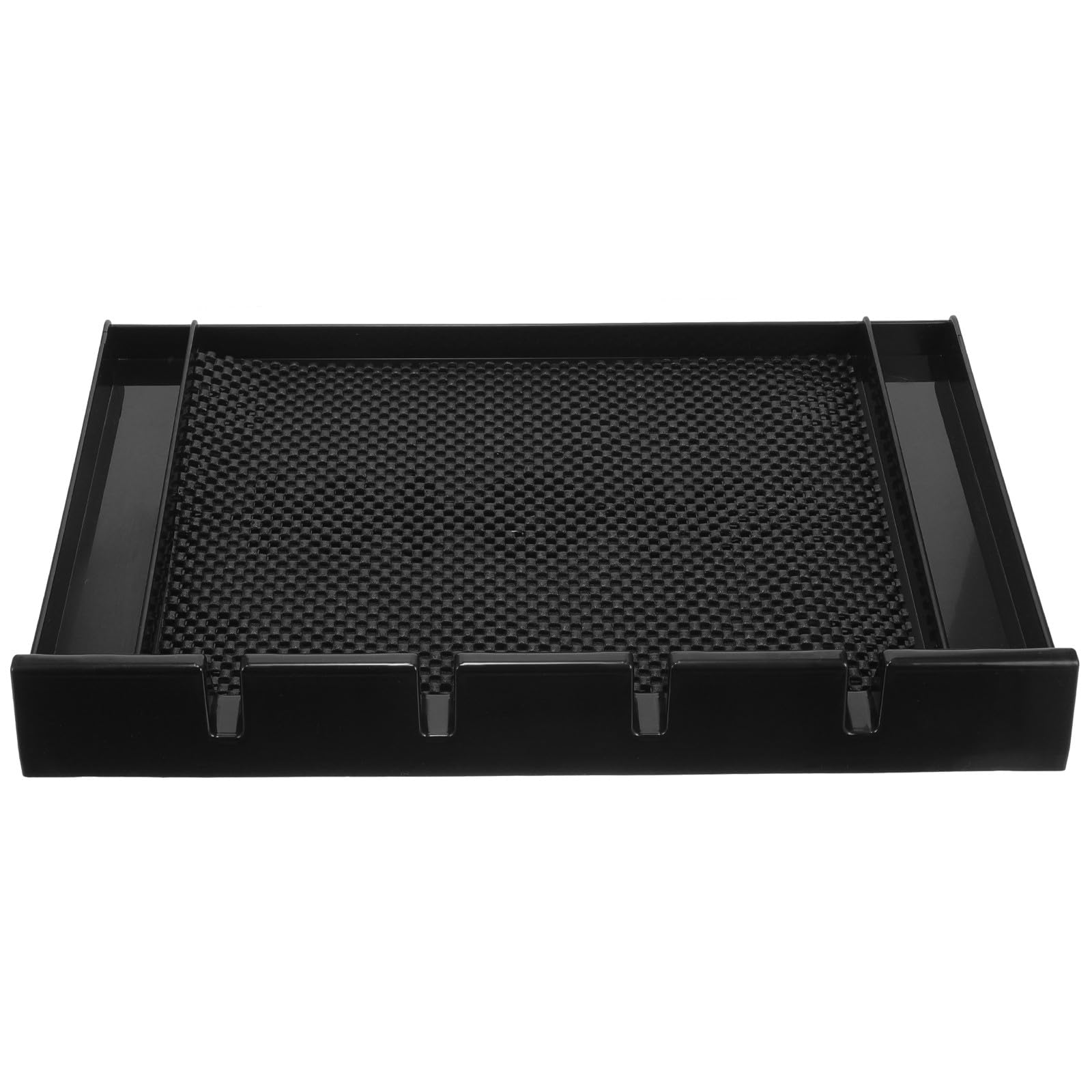 SOLUSTRE Bandeja Organizadora para Cortapelos de Peluquería Tapete Antideslizante para Estación de Barbería Soporte Compacto para Herramientas de Corte y Accesorios de Barbería Color