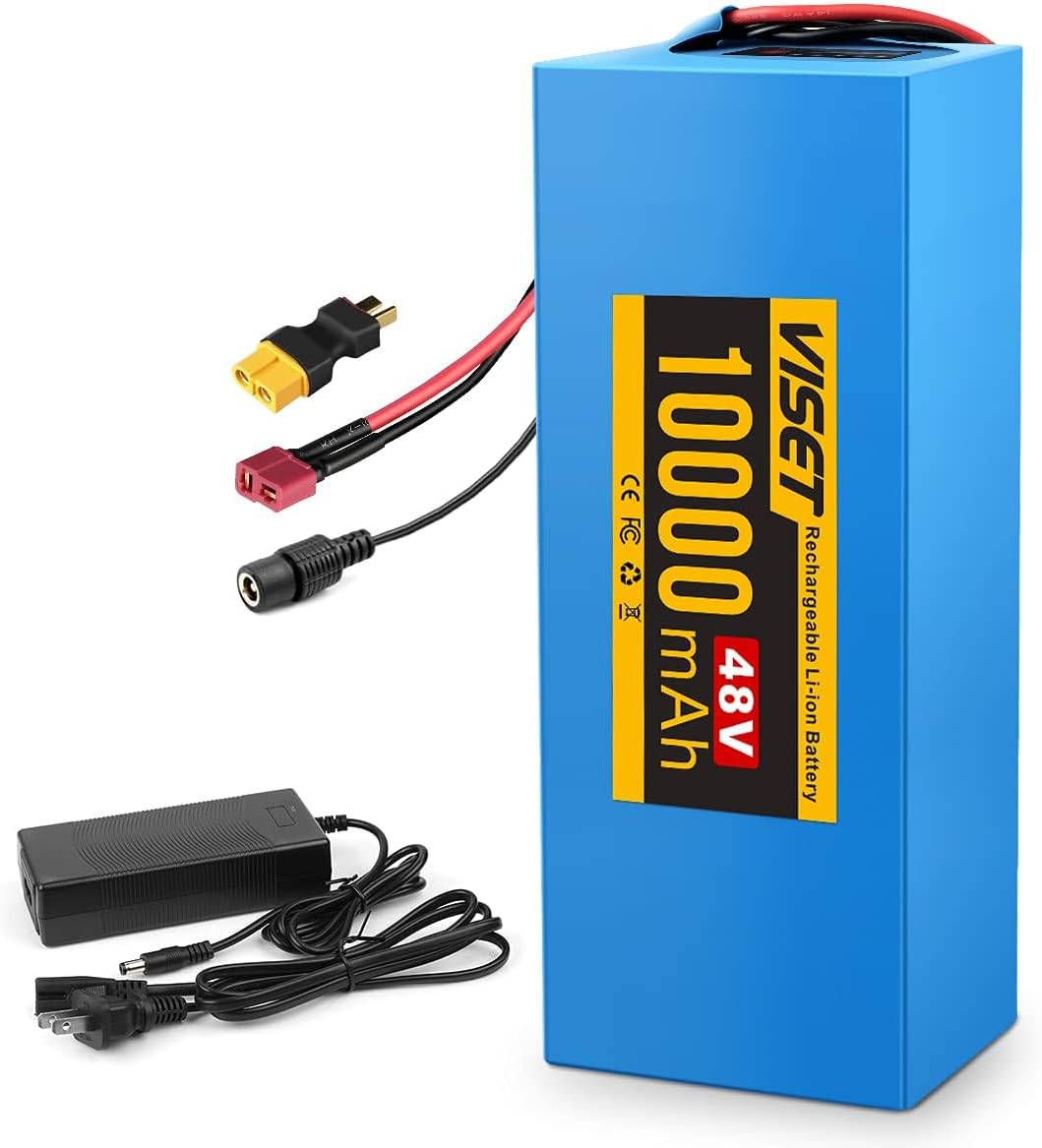 VISET 48V/36V/24V Ebike Battery 10-30Ah with BMS