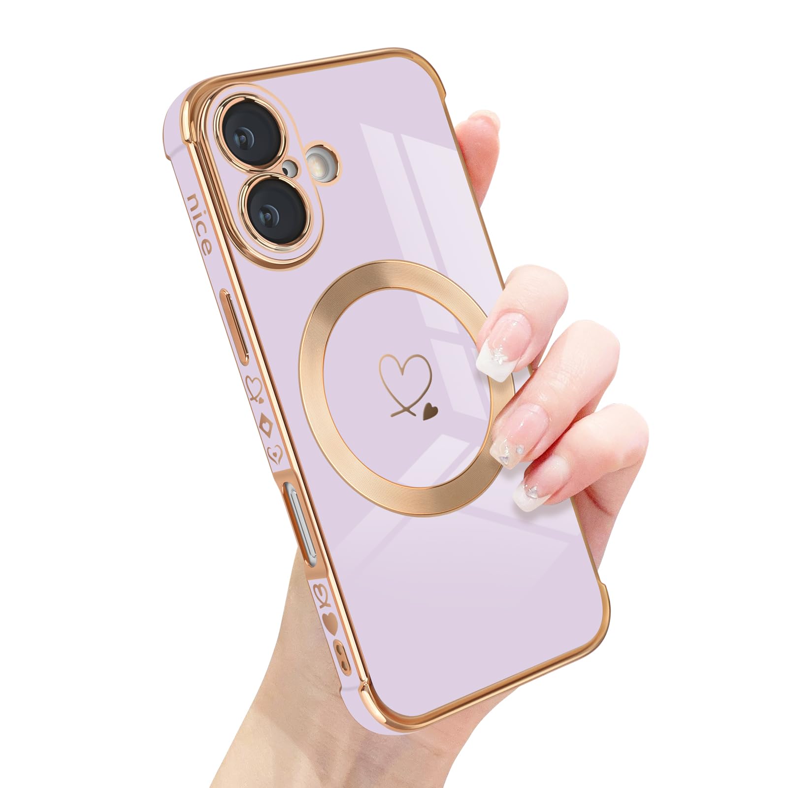 Coque iPhone 16 antichoc violette et compatible MagSafe - 8