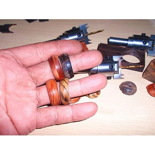 Miniatura 4 de Juego de anillos gruesos de madera, juego de anillos gruesos, broca de cuentas de madera de acero, herramientas de bricolaje para el hogar para