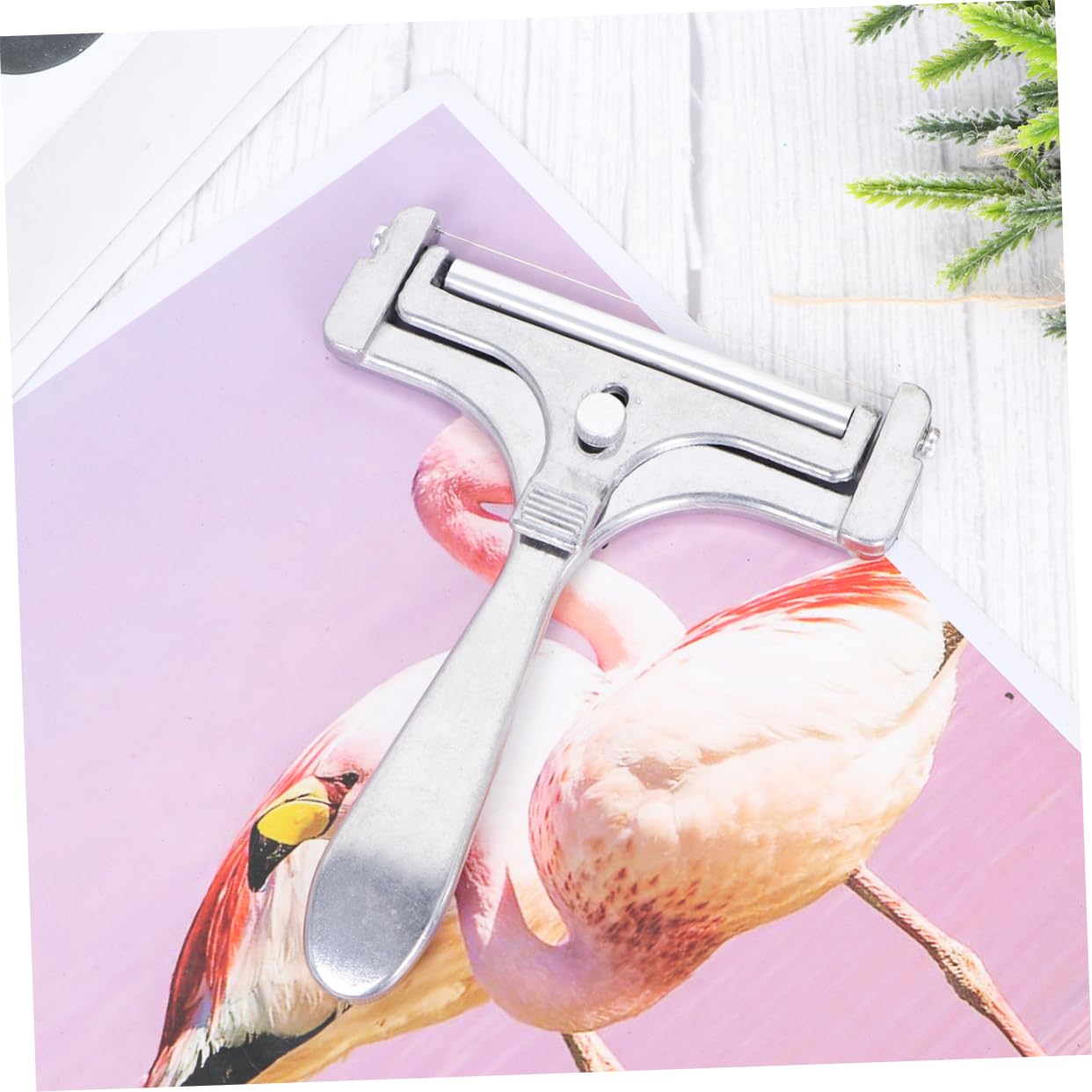 BEBEMOKO Aluminum Cheese Cutter Tool Ergonomic Butter Slicer for Efficient Cheese Cutting Restaurant or Bakery Space Saving Kitchen Essential