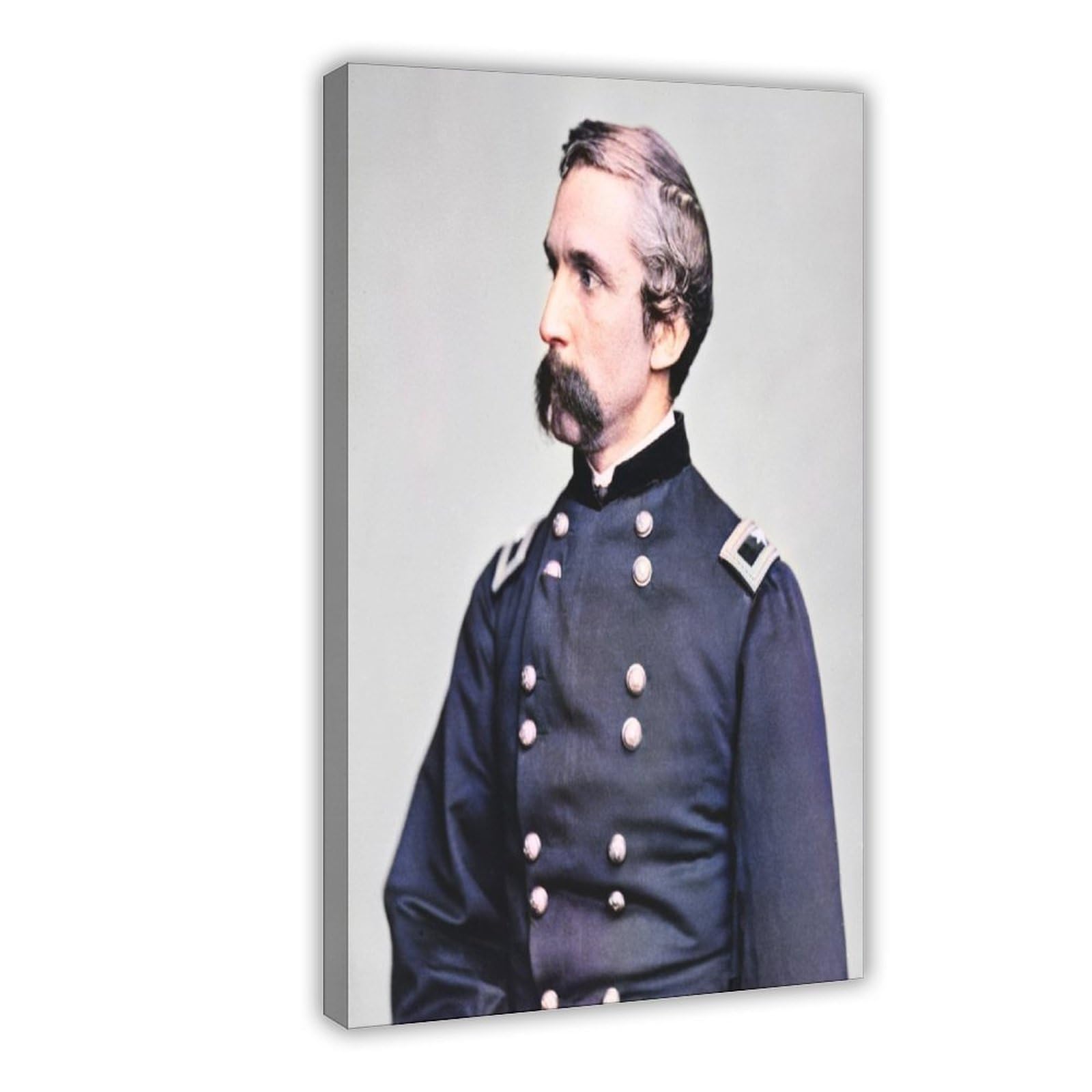 WCYB Joshua Lawrence Chamberlain Colonel in Color Posters Prints Canvas Deco Paintings Wall Art Hangable Frame 16" L X 24" W