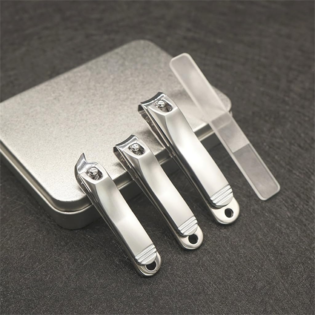 Inicio Cortaúñas Curvo Nivel de Apariencia Cortaúñas portátil de Acero Inoxidable, Gris, como se Muestra