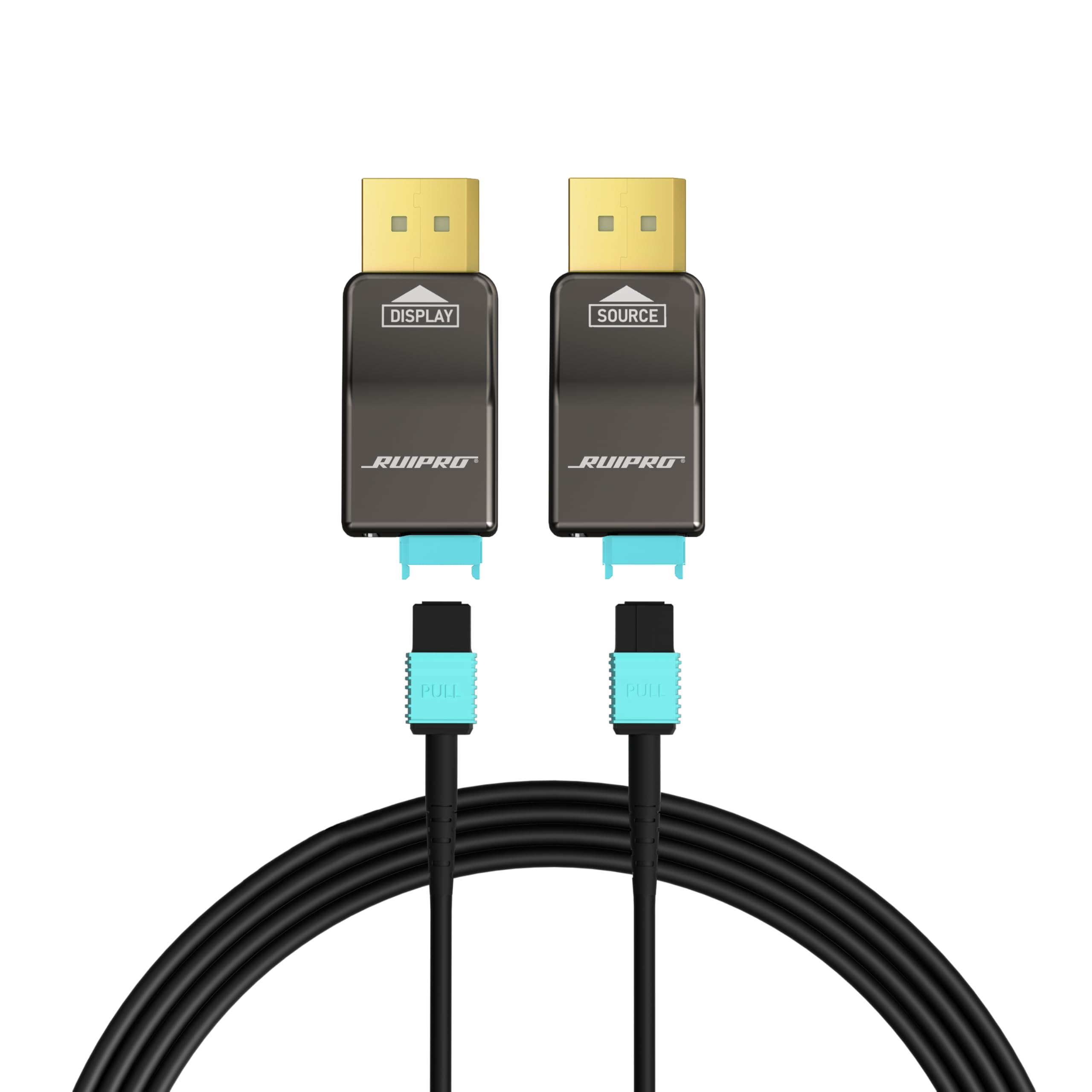 Photo 1 of RUIPRO Full Fiber Optic 8K DisplayPort 1.4 Armored Cable 65ft