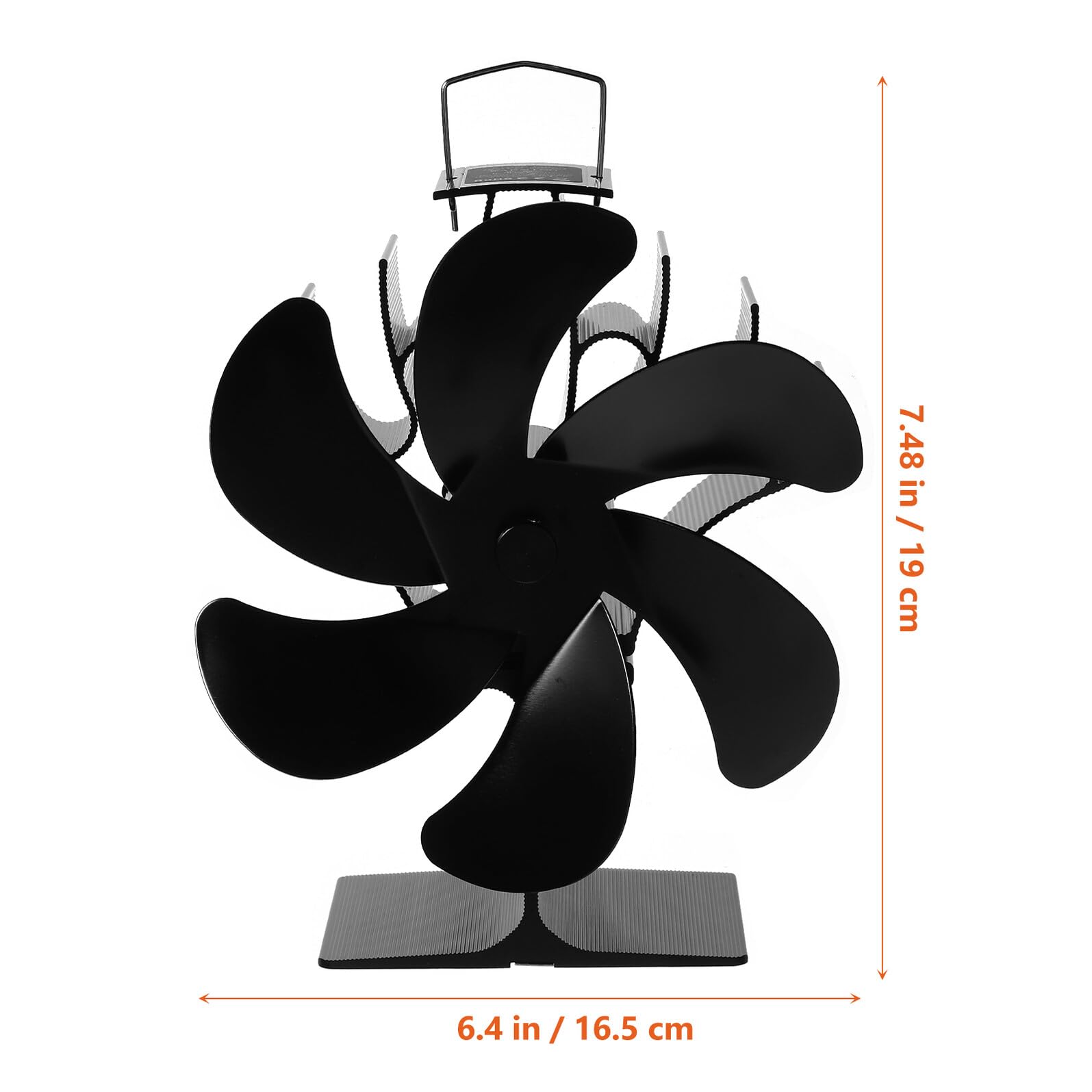 Homoyoyo Ventilatore per Riscaldamento Alimentato a Calore Ventilatore per Focolare Efficiente Distribuisce Aria Calda in Stanza Compatibile con Riscaldamenti a Legna, Gas o Pellet senza Ne