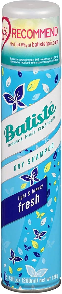Champú seco Batiste, fresco, 6.73 onzas líquidas, 6.73 onzas líquidas