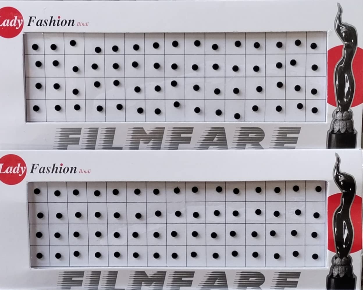 Parveen Enterprises Rohtak-Lady Fashion Small Size Black Bindi Set of 2 Pack