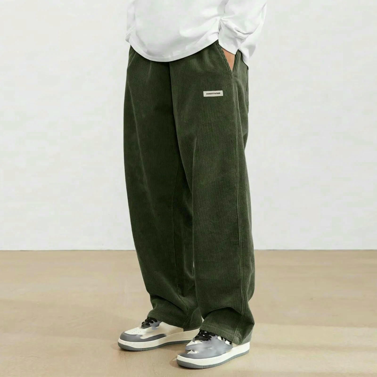 Pantaloni da jogging da uomo, per primavera, autunno, per il tempo libero, per l'inverno
