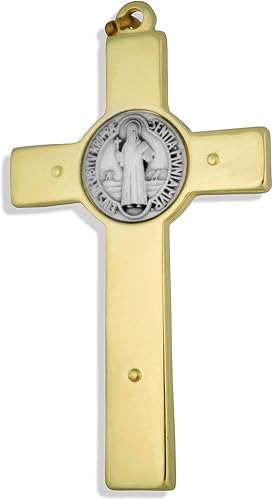 Miniatura 2 de Gran cruz de San Benito con incrustaciones de esmalte negro, Metal