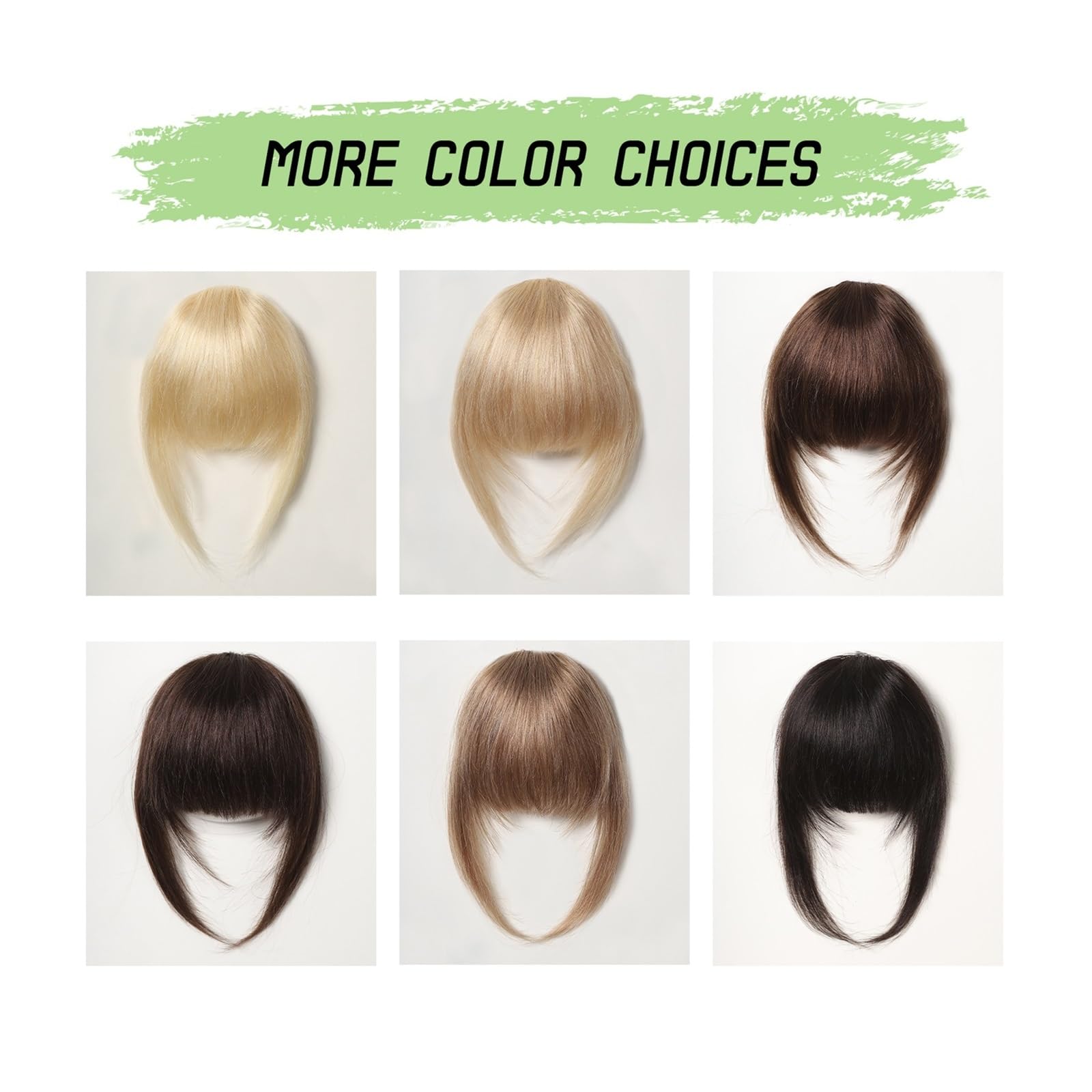 Pony-Haarspange, Echthaar-Pony, Pony-Haarteile, stumpf geschnitten, natürlicher Air-Pony, über dem Kopf, Clip-in-Haarverlängerungen, schwarzbraunes Remy-Haar für Frauen, Clip-in-Pony (Farbe: HLH1005