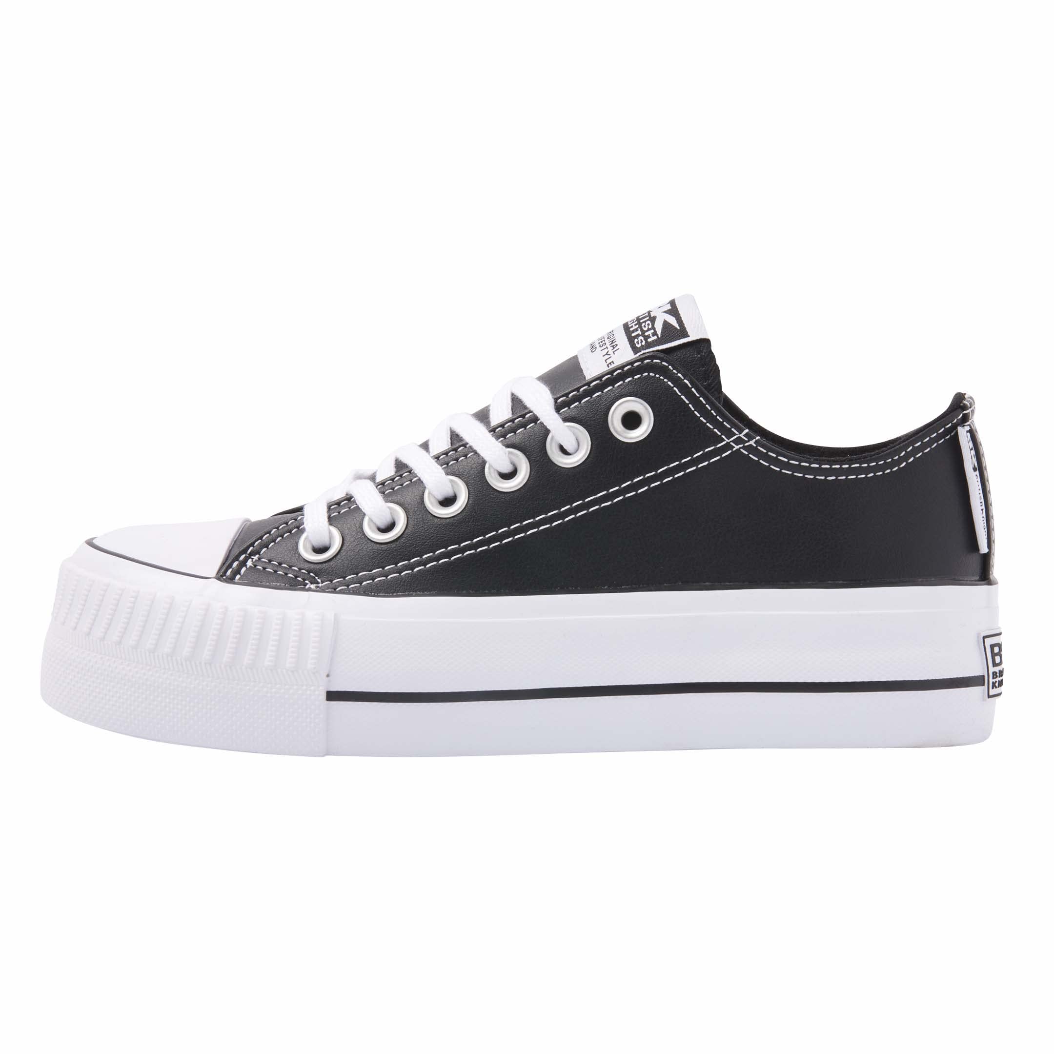British Knights Women's Kaya Low Sneaker, Black, 6 UK