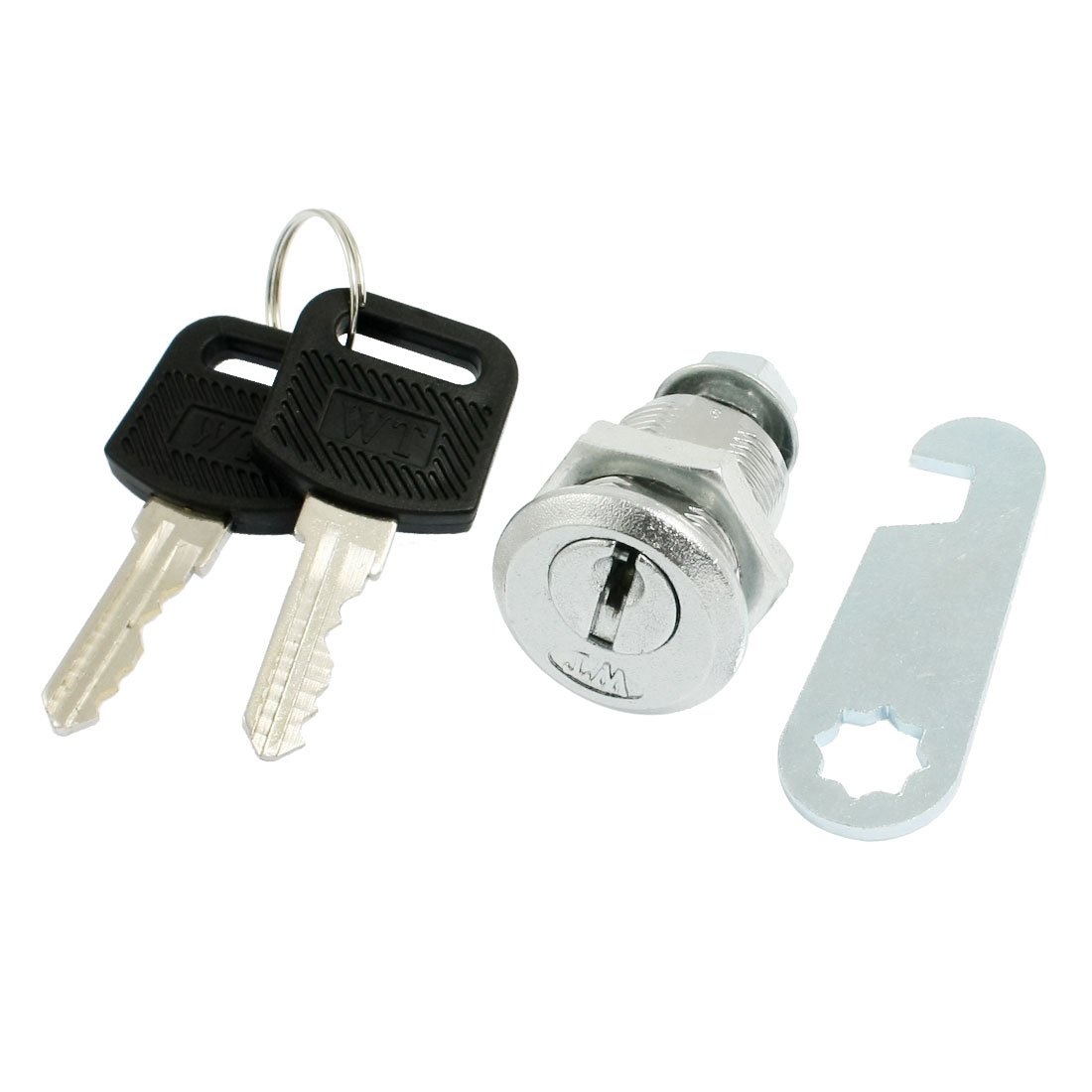 1 1/8" Flat Key Wafer Cam Lock; 2 Keys Per Lock 90 Degree Turn, 3403AL-A005 - Foto 4