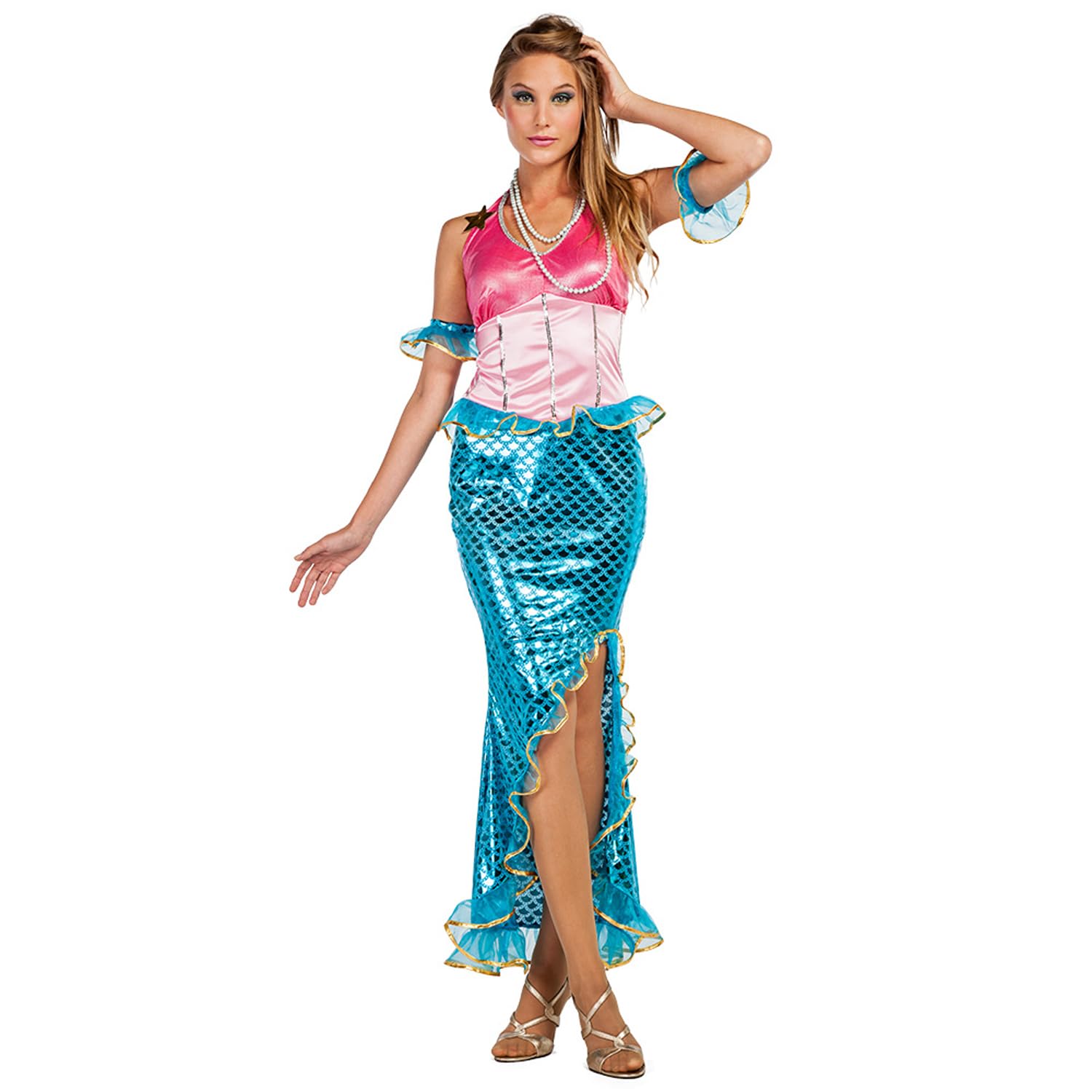Boland 83938 Adult Mermaid Treasure Costume, Solid, Multicoloured, S