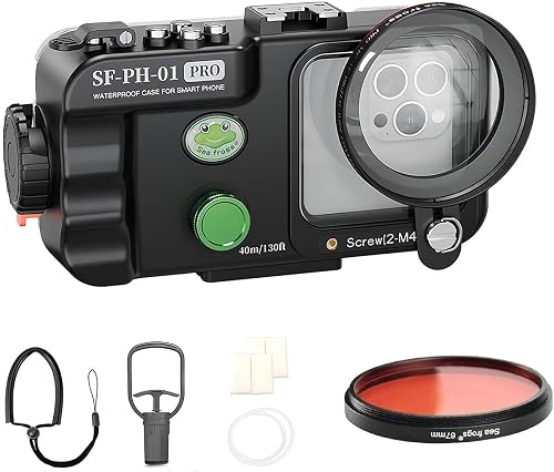 Seafrogs SF-PH-01 Pro Underwater Case with Red Filter, Wa…
