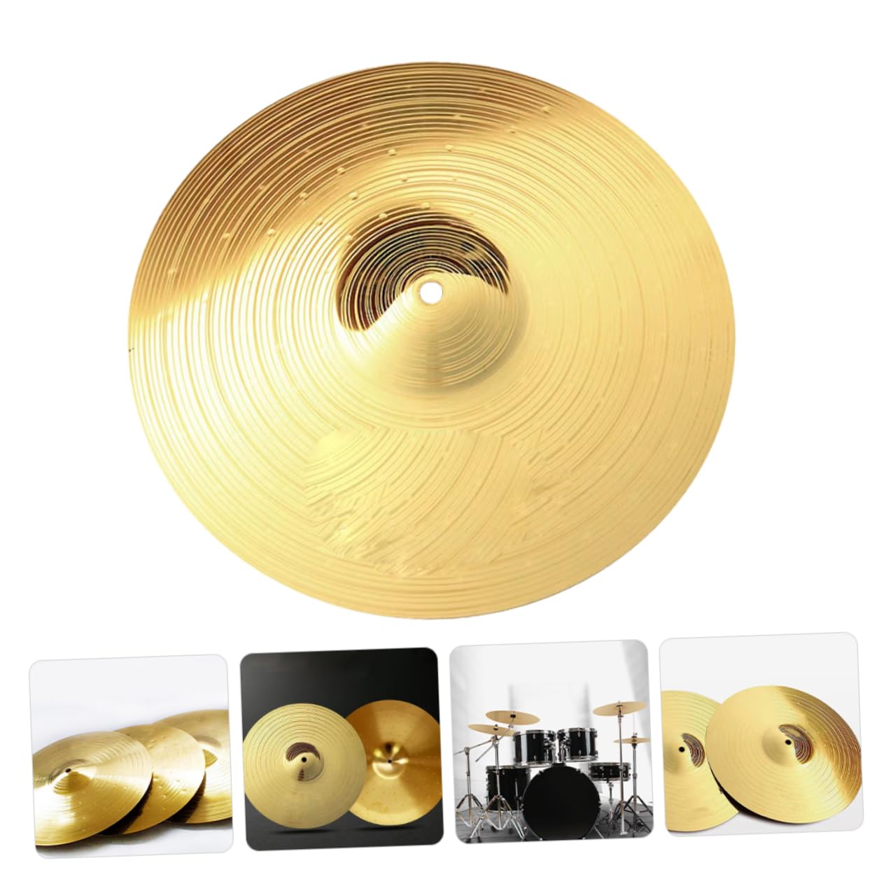 ULDIGI Drum Cymbals for Drum Set Low Volume Metal Jazz Drum Cymbal Crash Cymbal and Accessories